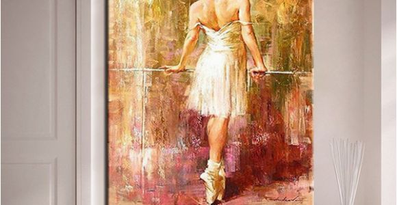 Diy Paint by Number Wall Murals 2019 Diy Digit Oil Painting by Numbers Handpainted Ballet Dancer Coloring Canvas Home Living Room Unique Decor Wall Art From Watchsaler