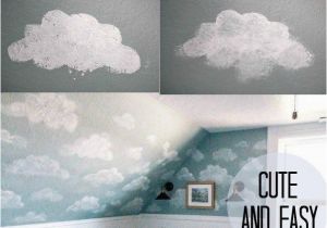 Diy Wall Mural Painting How to Paint A Cloud Mural Diy This Would Be Beautiful In A