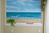Diy Wall Mural Painting This Ocean Scene is Wonderful for A Small Room or Windowless