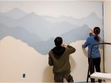 Diy Watercolor Wall Mural How to Paint A Mountain Mural On Your Bedroom or Nursery
