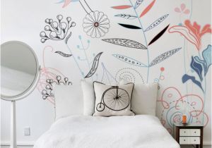 Diy Watercolor Wall Mural song Birds • Scandinavian Bedroom • Pixers • We Live to