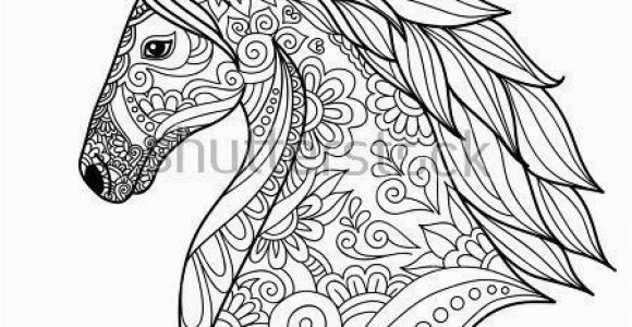 Do Not Disturb Sign Coloring Pages Drawing Unicorn Zentangle Style for Coloring Book Tattoo