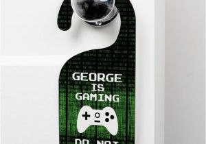 Do Not Disturb Sign Coloring Pages Personalised Gaming Door Hanger