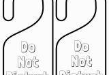 Do Not Disturb Sign Coloring Pages Triggerfingerstitching Do Not Disturb Sign