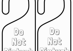 Do Not Disturb Sign Coloring Pages Triggerfingerstitching Do Not Disturb Sign