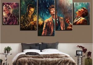 Doctor who Wall Mural 5 Pieces Doctor who Movie Characters Home Decor Painting Poster for