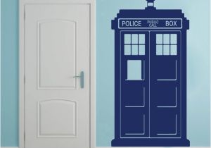 Doctor who Wall Mural Tardis Doctor who Style Wall Sticker Kids Room Baby Nursery Tv Wall