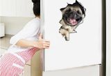 Dog Murals for Wall 3d Vivid Cats Wall Sticker Dogs Decals