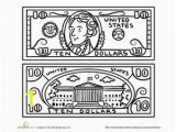 Dollar Bill Coloring Page Printable 19 Beautiful Dollar Bill Coloring Page Printable