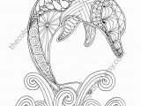 Dolphin Coloring Pages for Kids Dolphin Coloring Page Adult Coloring Sheet Nautical Coloring