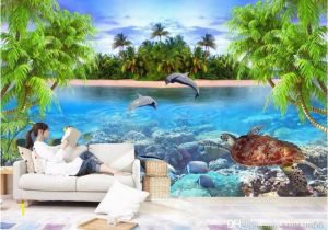Dolphin Wall Mural Decals 3d Wallpaper Custom Wallpaper Mural Wall Stickers Dolphin Bay Lover Background Wall Papel De Parede Wallpapers and Screensavers Wallpapers
