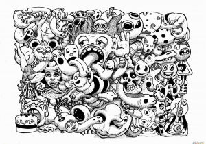 Doodle Art Coloring Pages to Print Doodle Art by Pierre Fihue Coloring Page