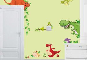 Door Murals Ebay Dinosaur Wall Art Home Decorations Animal Stickers Kids Room Cartoon