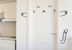 Door Murals Ebay Sleepy Bunny Door Decal Wall Stickers for Kids Girl Cat Door Wall