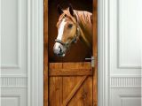 Door Size Murals Pulaton Door Mural Sticker Horse Stall Decole Cover Cling Poster