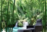 Door Size Wallpaper Murals Custom 3d Wall Murals Wallpaper Bamboo forest Natural Landscape Art