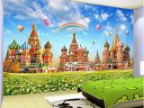 Door Size Wallpaper Murals Wallpaper Hd Children S Room Rainbow Hot Air Balloon Dream