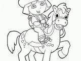 Dora and Boots Coloring Pages Dora the Explorer Horse Coloring Page