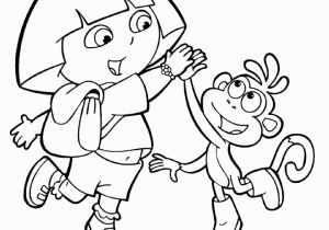 Dora and Boots Coloring Pages Free Printable Dora the Explorer Coloring Pages for Kids