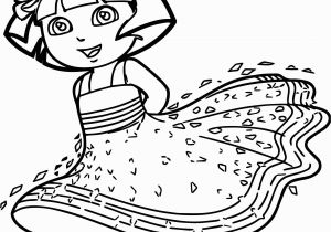 Dora Coloring Pages Halloween Awesome Princess Dora Cartoon Coloring Page