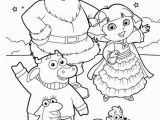 Dora Coloring Pages Halloween Dora Explorer Winter Coloring Pages