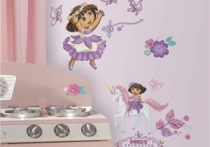 Dora the Explorer Wall Mural Roommates Dora S Enchanted forest Adventures Peel and Stick Wall Decals