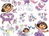 Dora the Explorer Wall Mural Roommates Dora S Enchanted forest Adventures Peel and Stick Wall Decals