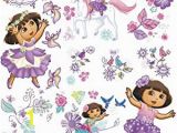 Dora the Explorer Wall Mural Roommates Dora S Enchanted forest Adventures Peel and Stick Wall Decals