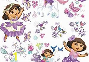 Dora the Explorer Wall Mural Roommates Dora S Enchanted forest Adventures Peel and Stick Wall Decals