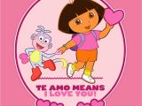 Dora Valentine Coloring Pages Dora Valentine S Day Card