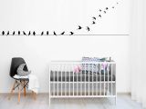 Dorm Room Wall Murals Boho Wall Vinyl Decal Bird Wire Art Boho Bird Home Decor