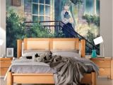 Dorm Room Wall Murals Hatsune Miku Wallpaper Anime Girls Wall Mural Custom 3d Wallpaper for Walls Vocaloid Bedroom Living Room Dormitory School Designer Hd A