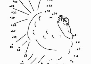 Dot to Dot Thanksgiving Coloring Pages Turkey Dot to Dots Coloring Page Free Printable Coloring