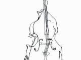 Double Bass Coloring Page Double Bass Upright Bass Pinterest