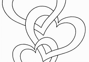 Double Heart Coloring Pages 55 Heart Coloring Pages