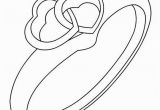 Double Heart Coloring Pages Pretty Love Double Hearts Wedding Ring Coloring Page