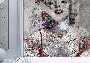 Dpi for Wall Mural Pop Art Wallpaper Marilyn Monroe Wall Mural Typographie Wall