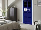 Dr who Tardis Wall Mural Marki New Doctor who Wall Decal Blue Tardis Fathead Style Door Wall Sticker Graphic Unique Mural Cosplay Gifts Wn642a Full Wall Mural Decals Full Wall