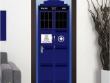 Dr who Tardis Wall Mural Marki New Doctor who Wall Decal Blue Tardis Fathead Style Door Wall Sticker Graphic Unique Mural Cosplay Gifts Wn642a Full Wall Mural Decals Full Wall