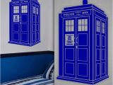 Dr who Tardis Wall Mural Tardis Wall Decal Doctor who Style Sticker Kids Room Wall Decor 36" X 22"