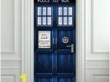 Dr who Tardis Wall Mural Wall Door Sticker who Police Box Movie Sticker Mural
