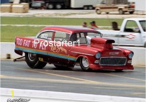 Drag Racing Wall Murals 8×10 Drag Racing Rice & Simpson too Fat to Fly 1955 Chevy