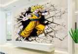 Dragon Ball Wall Mural Großhandel Dragon Ball Fototapete 3d Anime Wandbild Benutzerdefinierte Cartoon Wallpaper Jungen Kinder Schlafzimmer Wohnzimmer Große Wand Kunst Room