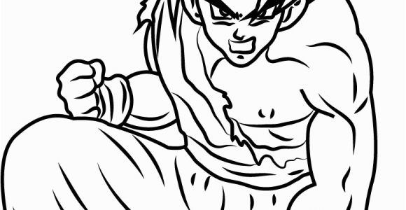 Dragon Ball Z Coloring Pages Pdf son Goku Dragon Ball Z Coloring Page Free Dragon Ball Z