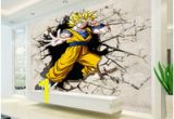 Dragon Ball Z Wall Mural Dragon Ball Fototapete 3d Anime Wandbild Benutzerdefinierte Cartoon Wallpaper Jungen Kinder Schlafzimmer Wohnzimmer Große Wand Kunst Room Decor Flur