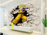 Dragon Ball Z Wall Mural Dragon Ball Fototapete 3d Anime Wandbild Benutzerdefinierte Cartoon Wallpaper Jungen Kinder Schlafzimmer Wohnzimmer Große Wand Kunst Room Decor Flur