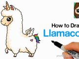 Draw so Cute Animal Coloring Pages How to Draw A Llamacorn Easy and Cute