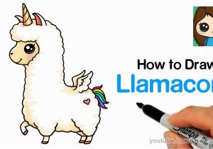 Draw so Cute Animal Coloring Pages How to Draw A Llamacorn Easy and Cute