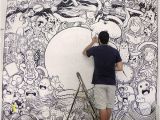 Drawing Murals On Wall Mural Painting for Tct Agency On Behance