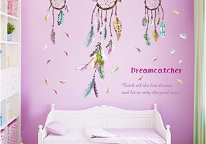 Dream Catcher Wall Mural Buy Generic Wall Sticker Dream Catcher Feather Art Wall